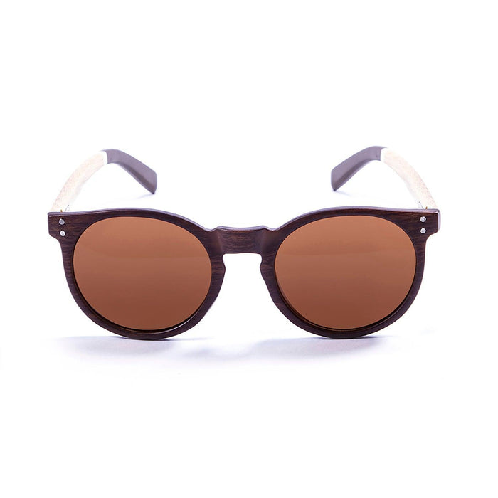ocean sunglasses KRNglasses model LIZARD SKU 55010.3 with bamboo brown dark frame and brown lens