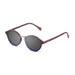 ocean sunglasses KRNglasses model LOIRET SKU 10308.1 with matte brown strips frame and revo green sky flat lens