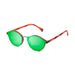 ocean sunglasses KRNglasses model LOIRET SKU 10307.2 with matte demy brown frame and brown flat lens