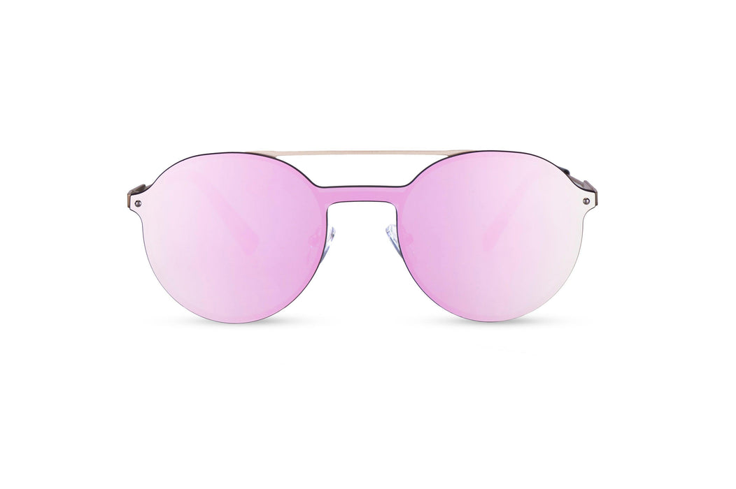 KYPERS sunglasses model LOURENZO LR006 with gold frame and pink mirror lens