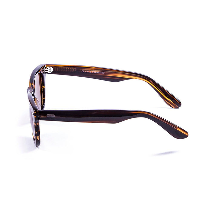 ocean sunglasses KRNglasses model LOWERS SKU 59000.96 with ginger transparent frame and smoke lens