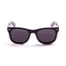 ocean sunglasses KRNglasses model LOWERS SKU 59000.92 with matte black up & shiny frame and smoke lens