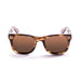ocean sunglasses KRNglasses model LOWERS SKU 59000.32 with brown red frame and smoke lens