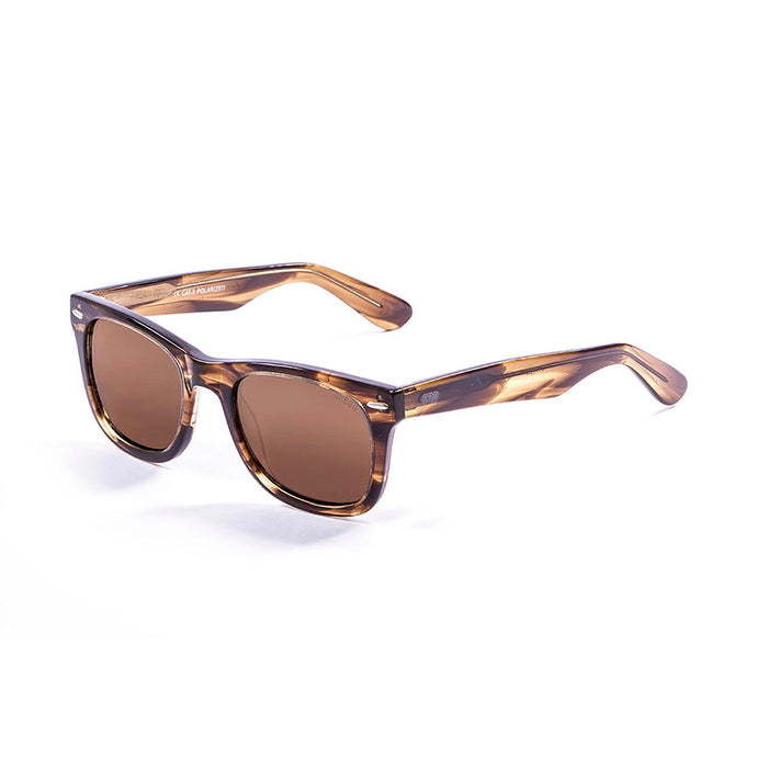 ocean sunglasses KRNglasses model LOWERS SKU 59000.9 with light brown & white up frame and brown lens