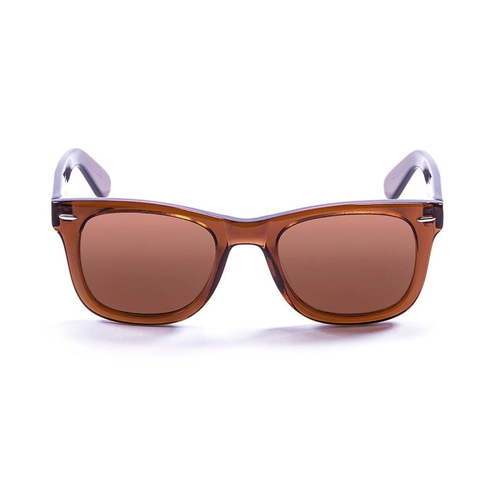 ocean sunglasses KRNglasses model LOWERS SKU 59000.7 with light brown frame and brown lens
