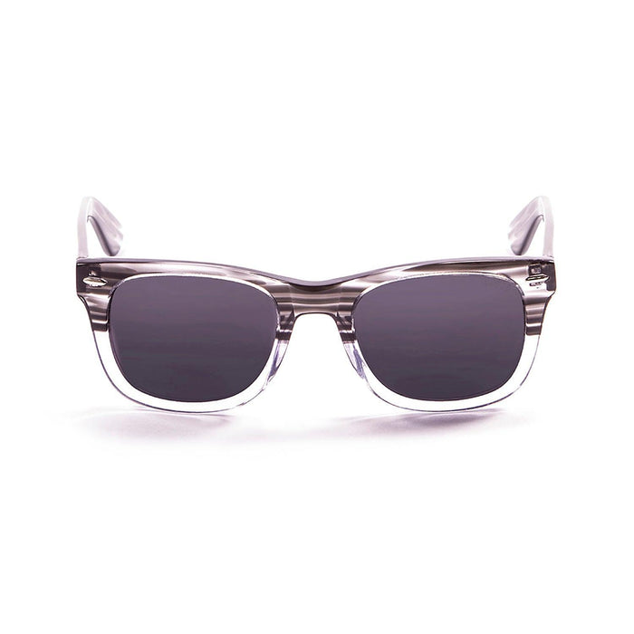 ocean sunglasses KRNglasses model LOWERS SKU 59000.2 with brown & blue frame and smoke lens
