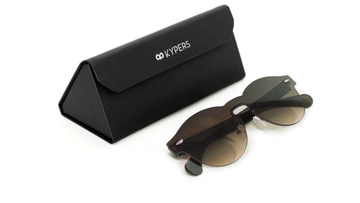 KYPERS sunglasses model LUA LU002 with black frame and gradient brown and blue lens
