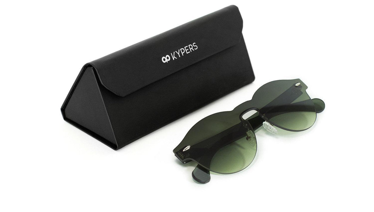 KYPERS sunglasses model LUA LU007 with black frame and pink mirror lens