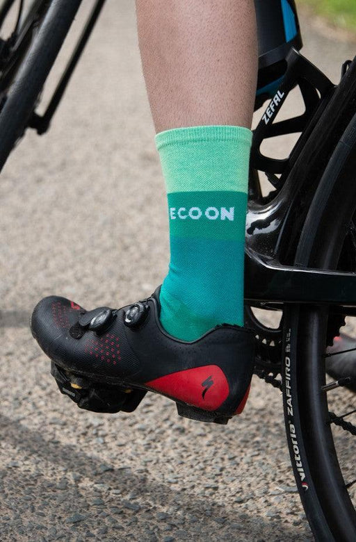 ecoon apparel cycling socks marsous unisex sustainable clothing recyclable premium green KRNglasses ECO160417TL