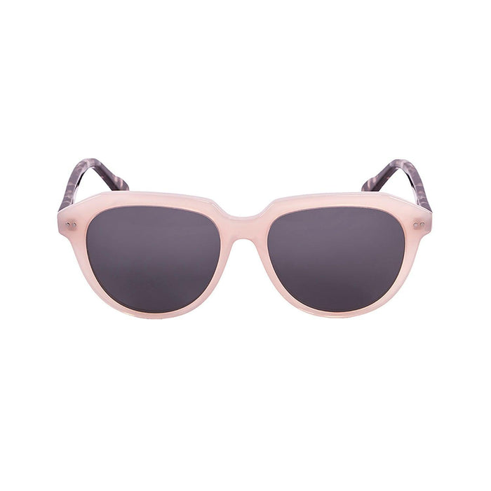 ocean sunglasses KRNglasses model MAVERICKS SKU 10000.7 with transparent flowers frame and smoke lens