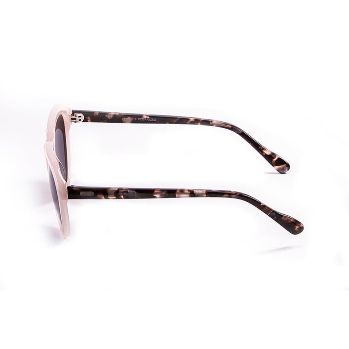 ocean sunglasses KRNglasses model MAVERICKS SKU 10000.5 with demy brown light & white frame and brown lens