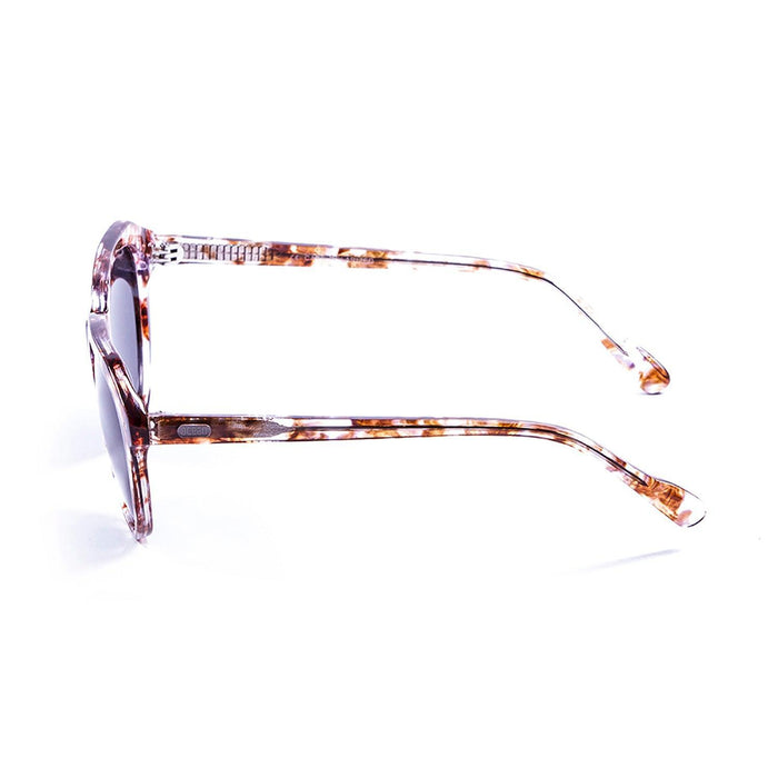 ocean sunglasses KRNglasses model MAVERICKS SKU 100000.96 with ginger transparent frame and smoke lens