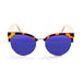 ocean sunglasses KRNglasses model MEDANO SKU 67002.3 with bamboo brown frame and revo green lens