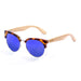 ocean sunglasses KRNglasses model MEDANO SKU 67001.4 with demy brown frame and revo blue lens