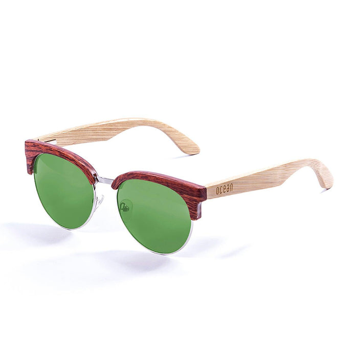 ocean sunglasses KRNglasses model MEDANO SKU 67000.3 with bamboo brown frame and brown lens