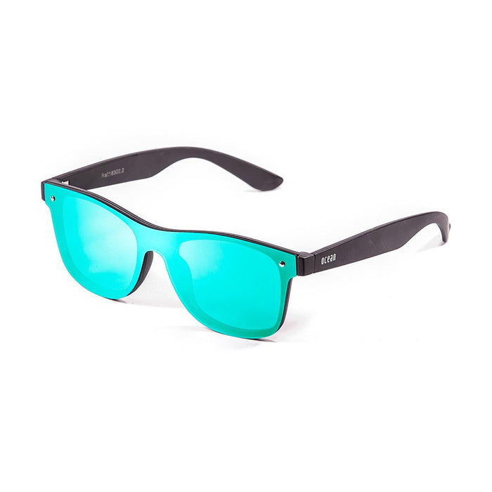 ocean sunglasses KRNglasses model MESSINA SKU 18302.6 with matte white transparent frame and smoke flat lens