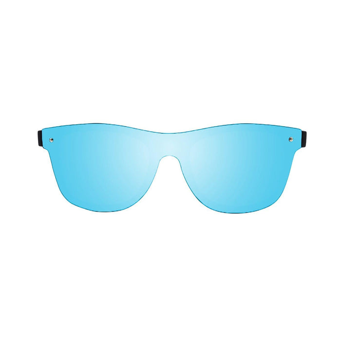 ocean sunglasses KRNglasses model MESSINA SKU 18302.5 with matte solid grey frame and revo pastel pink flat lens