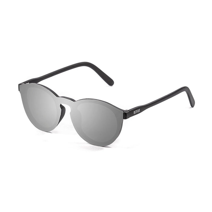 ocean sunglasses KRNglasses model MILAN SKU 75009.4 with matte solid grey frame and pastel pink flat lens
