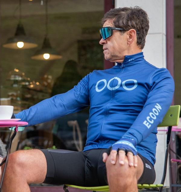 ecoon apparel cycling jersey mont ventoux men sustainable clothing recyclable premium blue KRNglasses ECO180603TL