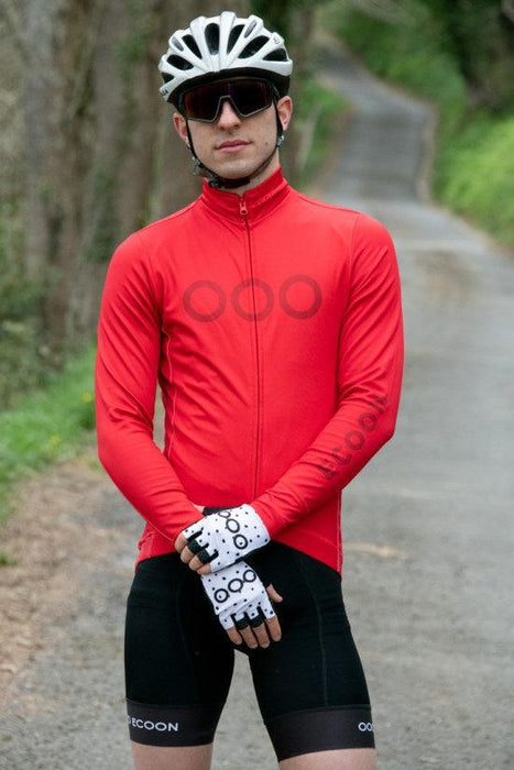 ecoon apparel cycling jersey mont ventoux men sustainable clothing recyclable premium red KRNglasses ECO180613TM