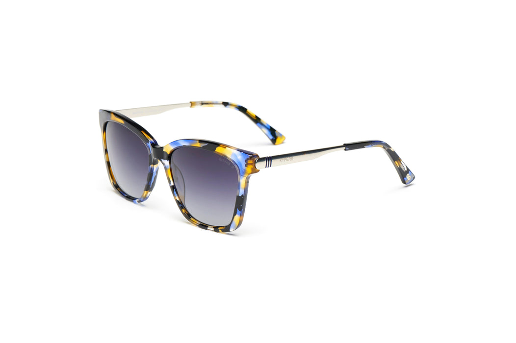 KYPERS sunglasses model MARTHA MT004 with black frame and grey mirror lens