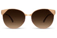 Sunglasses KYPERS MARTA Women Fashion Full Frame Round Cat Eye