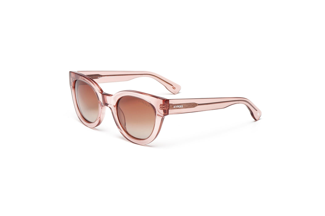 KYPERS sunglasses model PENELOPE PN008 with matt glass pink frame and gold & pink revo lens