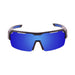 Ocean sunglasses model race 3801.0X with matte black frame and revo blue lens polarized eyewear for water sports