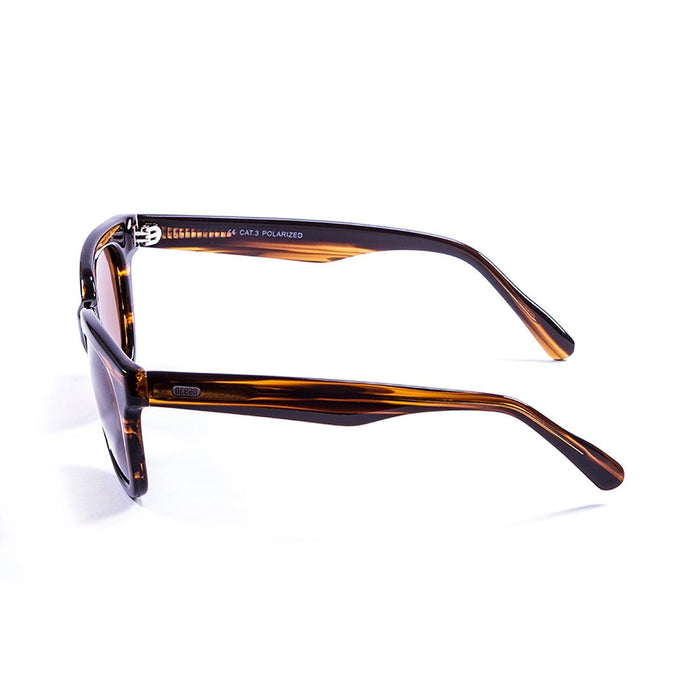 ocean sunglasses KRNglasses model SAN SKU 61000.92 with matte black up & shiny black down frame and smoke lens