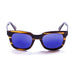 ocean sunglasses KRNglasses model SAN SKU 61000.9 with shiny black frame and smoke lens