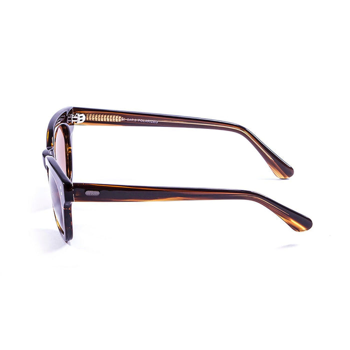 ocean sunglasses KRNglasses model SANTA SKU 62000.98 with demy brown / white ring frame and brown lens
