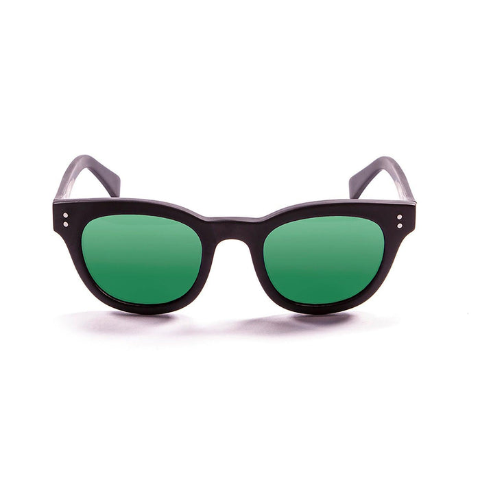 ocean sunglasses KRNglasses model SANTA SKU 62000.97 with demy black & transparent white bellow frame and smoke lens