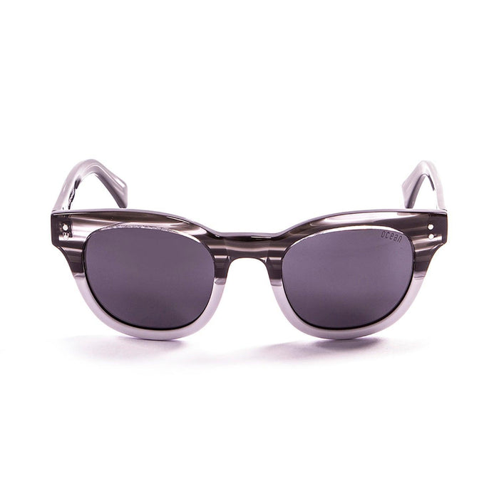 ocean sunglasses KRNglasses model SANTA SKU 62000.54 with white tortoise frame and revo blue sky lens