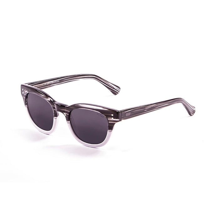 ocean sunglasses KRNglasses model SANTA SKU 62000.53 with white tortoise frame and smoke lens