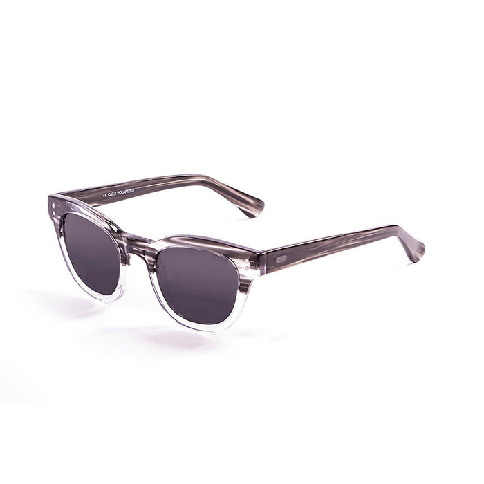 ocean sunglasses KRNglasses model SANTA SKU 62000.1 with brown & white frame and revo blue lens