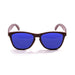 ocean sunglasses KRNglasses model SEA SKU 57012.3 with brown frame and revo green lens