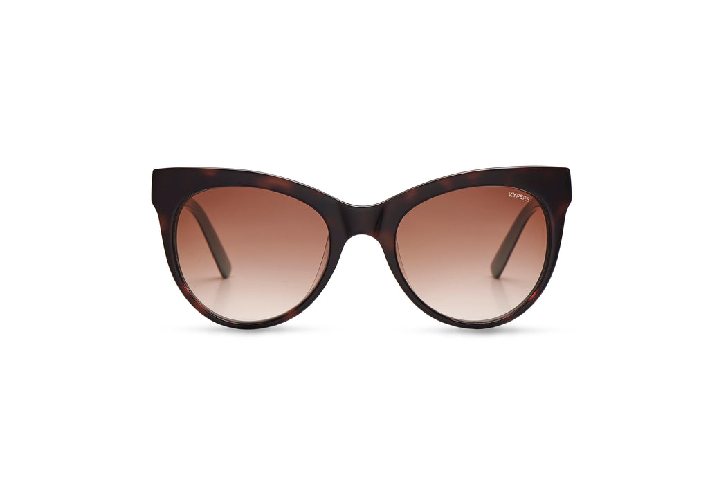 KYPERS sunglasses model SOFIA SO003 with white frame and gold mirror lens