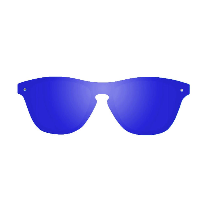 ocean sunglasses KRNglasses model SOCOA SKU 40003.14 with matte white transparent frame and revo pastel pink flat lens