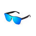 ocean sunglasses KRNglasses model SOCOA SKU 40003.13 with matte red transparent frame and revo yellow flat lens