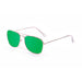 ocean sunglasses KRNglasses model SORRENTO SKU 18220.6 with shiny gold frame and revo green lens
