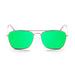 ocean sunglasses KRNglasses model SORRENTO SKU 18220.5 with shiny gold frame and green lens