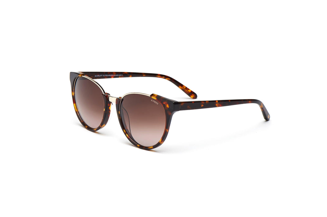 KYPERS sunglasses model SCARLETT ST002 with black havana frame and grey degrade lens