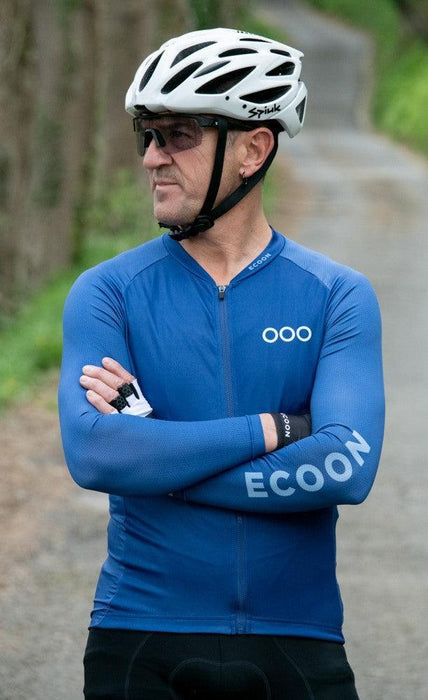 ecoon apparel cycling jersey tourmalet men sustainable clothing recyclable premium blue KRNglasses ECO180819TL