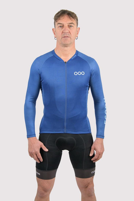 ecoon apparel cycling jersey tourmalet men sustainable clothing recyclable premium blue KRNglasses ECO180819TXL