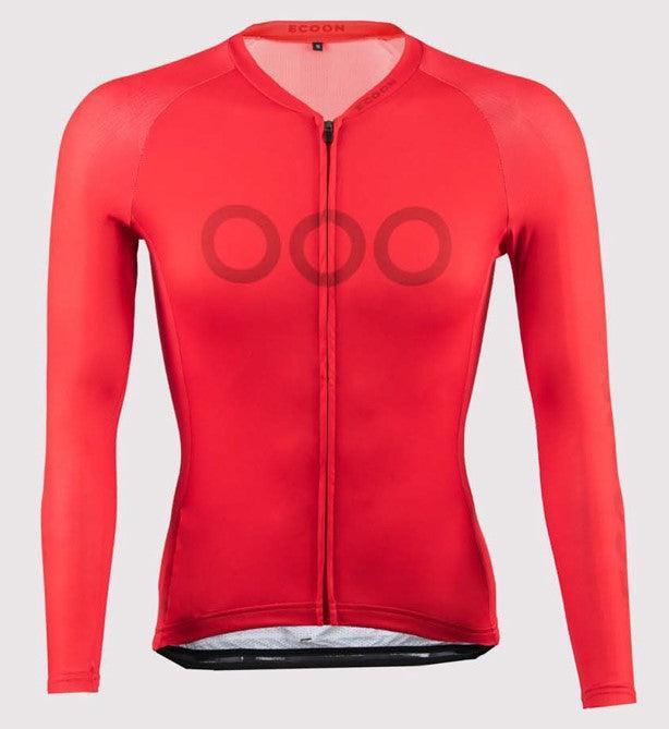 ecoon apparel cycling jersey tourmalet men sustainable clothing recyclable premium red KRNglasses ECO180913TS