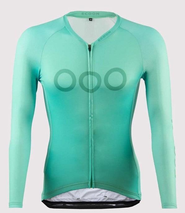 ecoon apparel cycling jersey tourmalet men sustainable clothing recyclable premium turquoise KRNglasses ECO181025TS