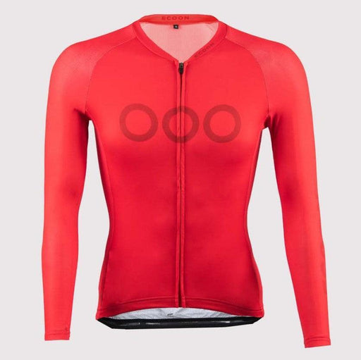 ecoon apparel cycling jersey tourmalet women sustainable clothing recyclable premium red KRNglasses ECO210213TS
