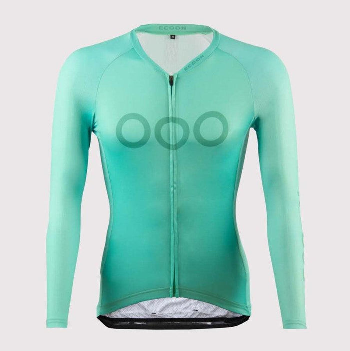 ecoon apparel cycling jersey tourmalet women sustainable clothing recyclable premium turquoise KRNglasses ECO210216TS