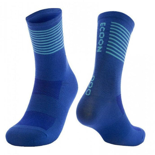 ecoon apparel cycling socks valloire unisex sustainable clothing recyclable premium blue KRNglasses ECO160203TM
