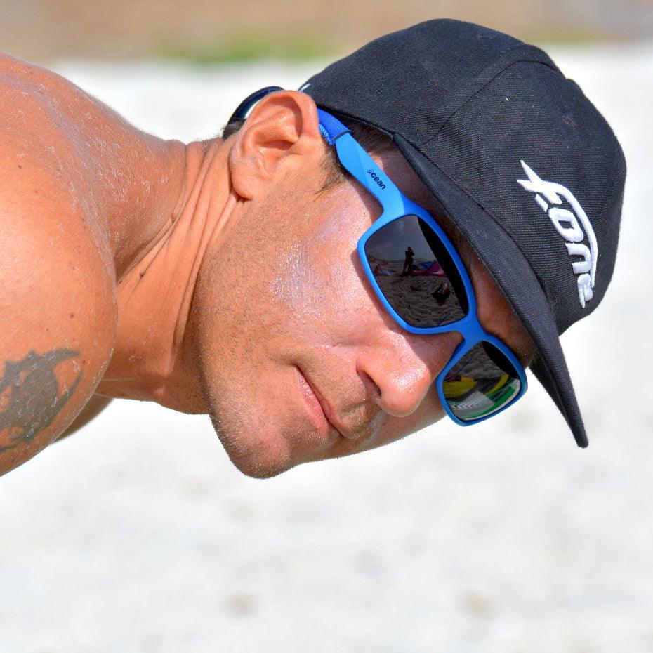 Ocean Venezia Polarized Water Sports Sunglasses Floating Eyewear (Frame Shiny Black, Lens Smoke)